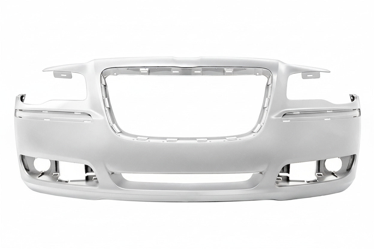 Painted PW7 White Front Bumper 2011-2014 Chrysler 300 Non SRT8 Bumper-King