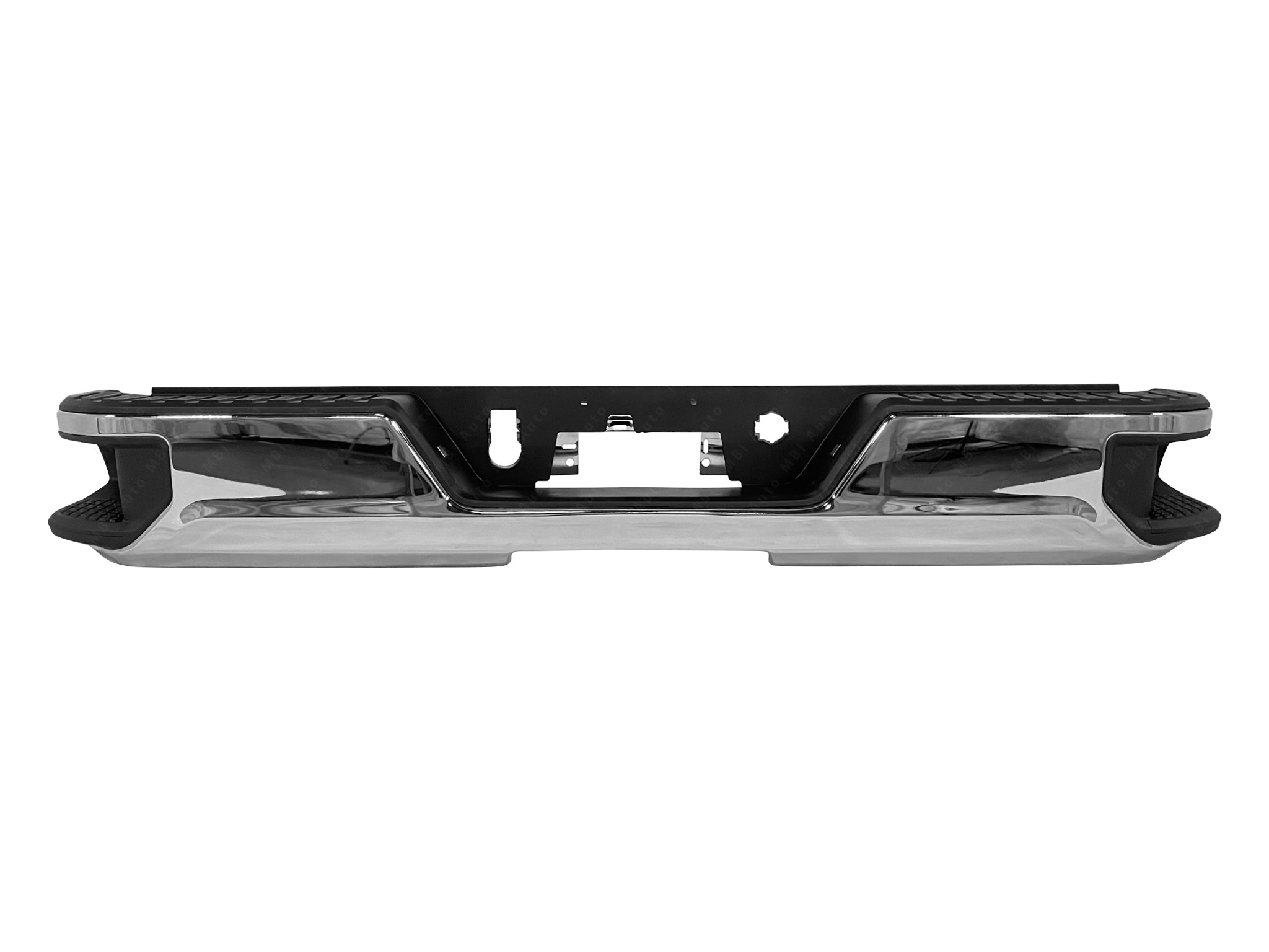 thumbnail image 2 of Munirater Chrome Rear Step Bumper Assembly For 2019-2023 Chevy Silverado 1500 & GMC Sierra 1500 2 of 4