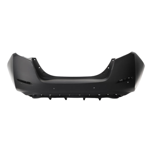 Nissan Leaf painted rear bumper cover shown from an angled installation view