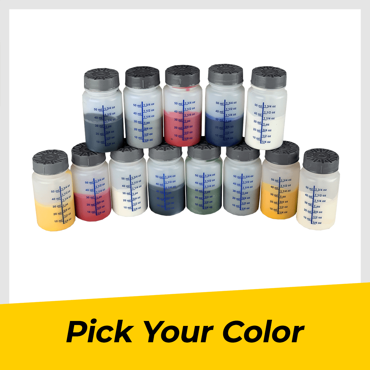 Pick Your Color - 1 Oz Touch up Paint Kit w/ Brush for Chevy GMC Pontiac Buick Cadillac Bumper-King