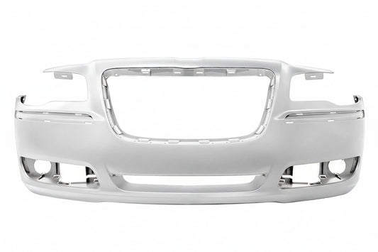 Painted PW7 White Front Bumper 2011-2014 Chrysler 300 Non SRT8 Bumper-King