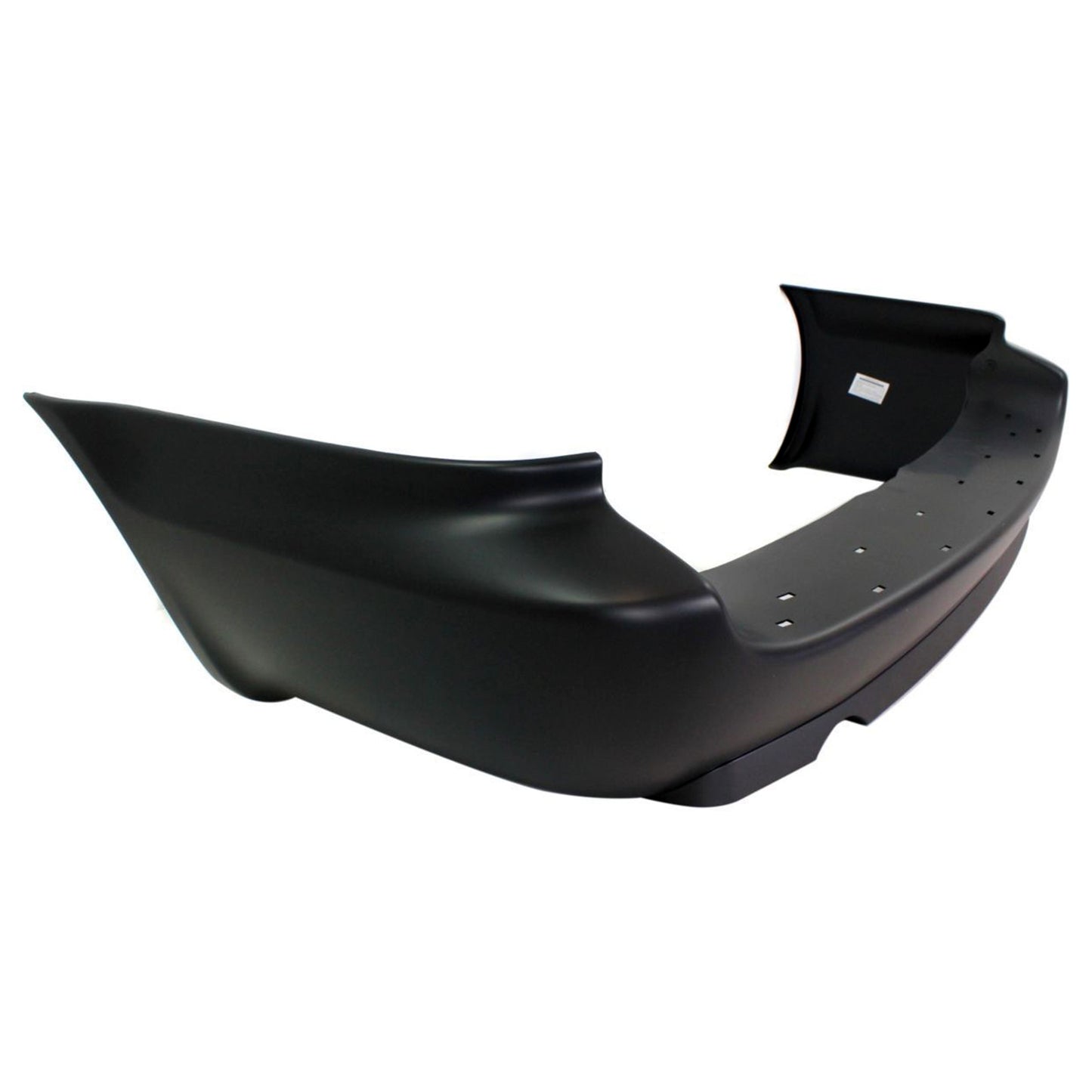 Chrysler minivan rear bumper close-up painted finish