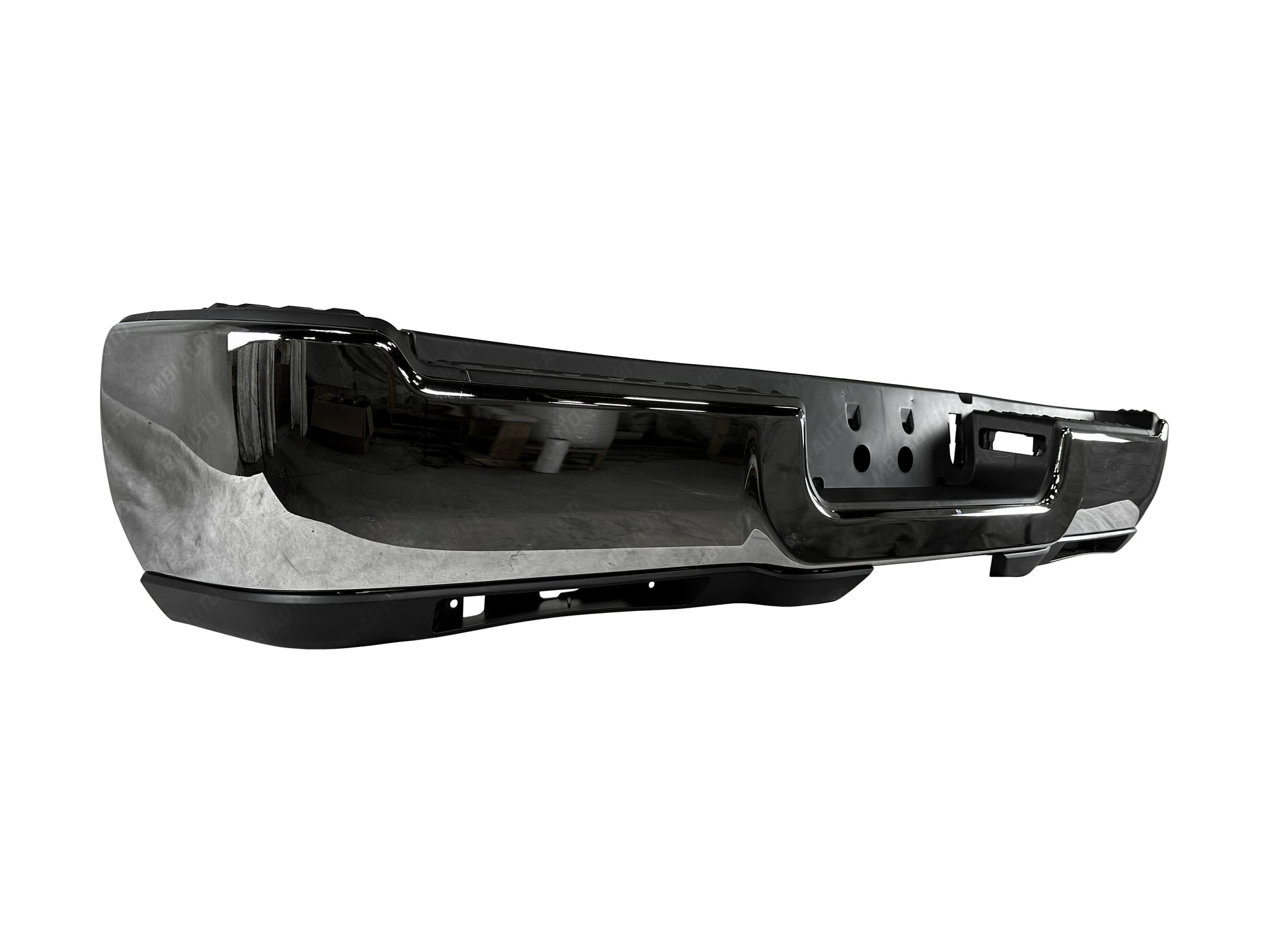 Dodge Ram 2019 - 2024 Rear Chrome Bumper Assembly | W/O Park Bumper-King