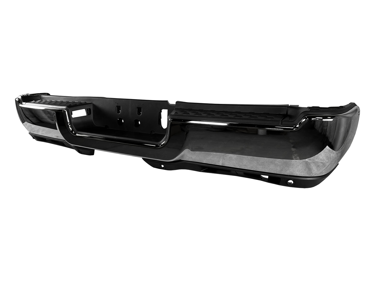 Dodge Ram 2019 - 2024 Rear Chrome Bumper Assembly | W/ Park Bumper-King