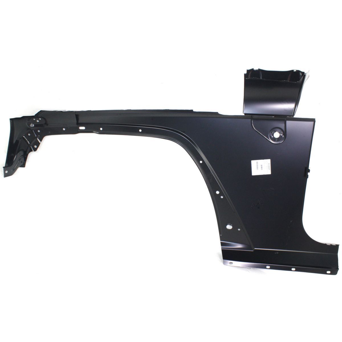 Replacement painted passenger-side front fender for Jeep Wrangler