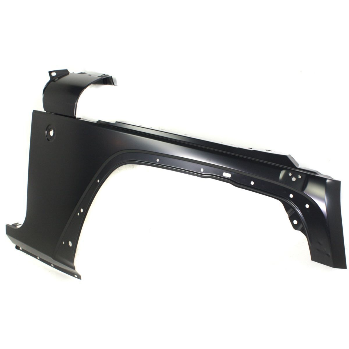 Painted Jeep Wrangler right front fender shown from an angled view