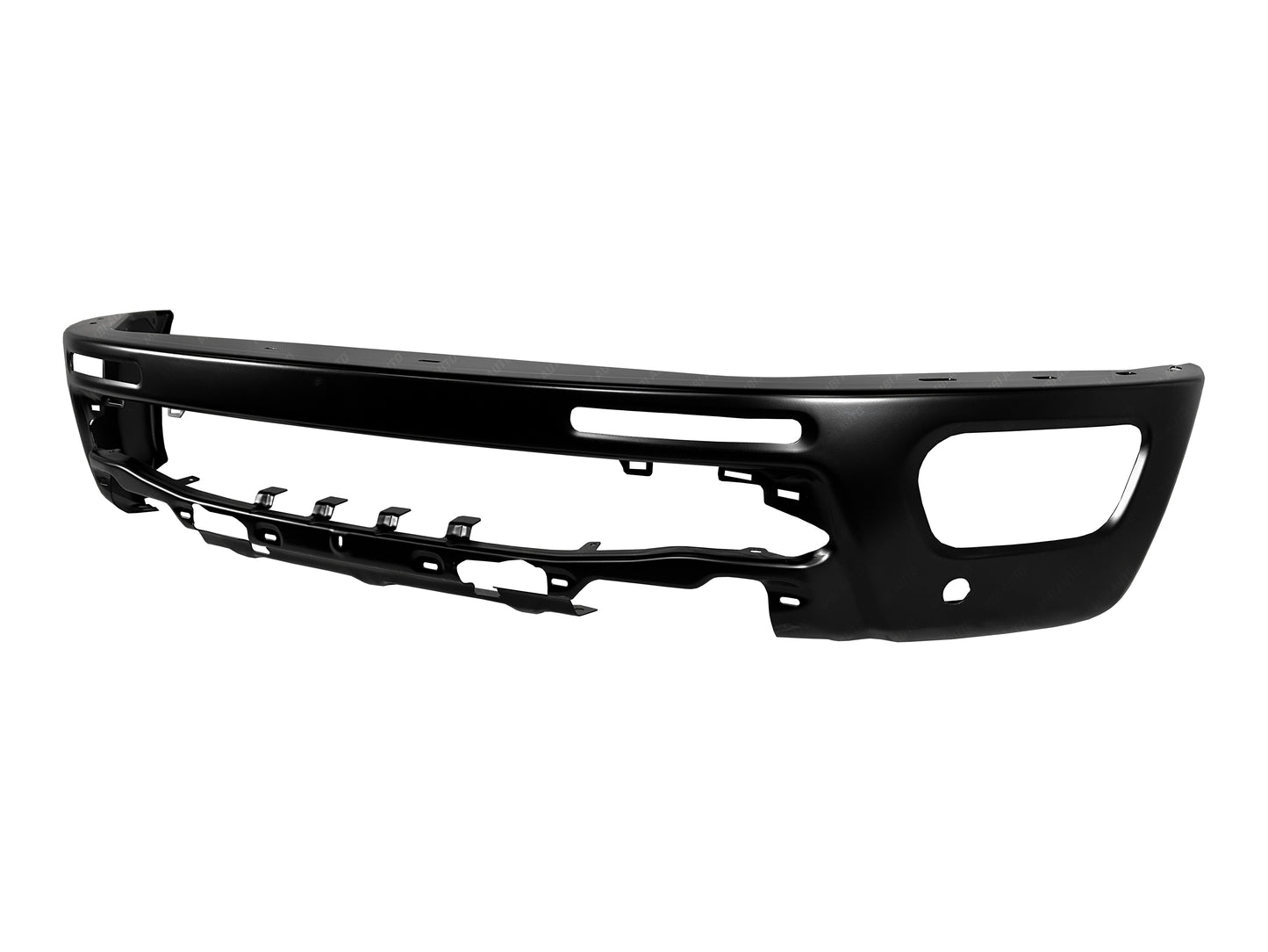Close-up of painted Ford Ranger steel front bumper face bar replacement