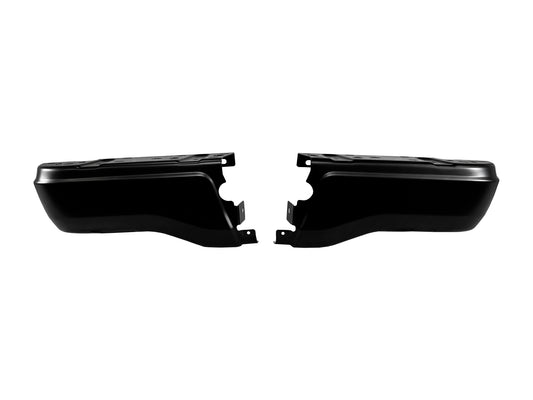 Painted Ford Ranger rear bumper ends without park assist sensor holes