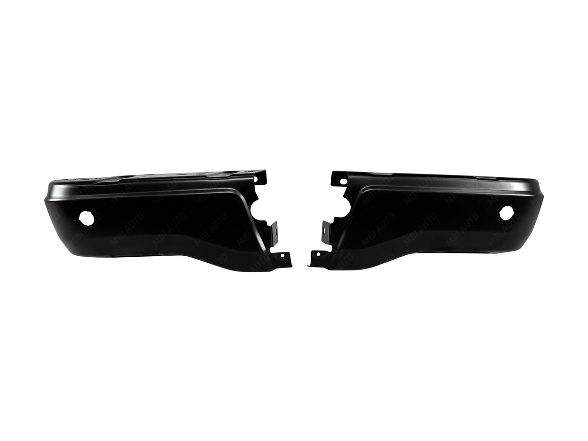 Painted Ford Ranger rear bumper ends with park assist sensor holes