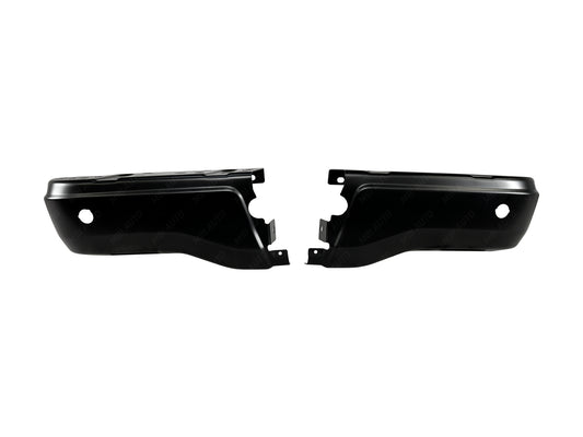 Painted Ford Ranger rear bumper ends with park assist sensor holes