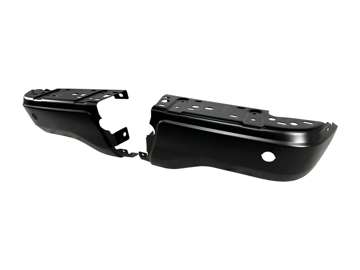 Close-up of painted Ford Ranger rear bumper ends replacement