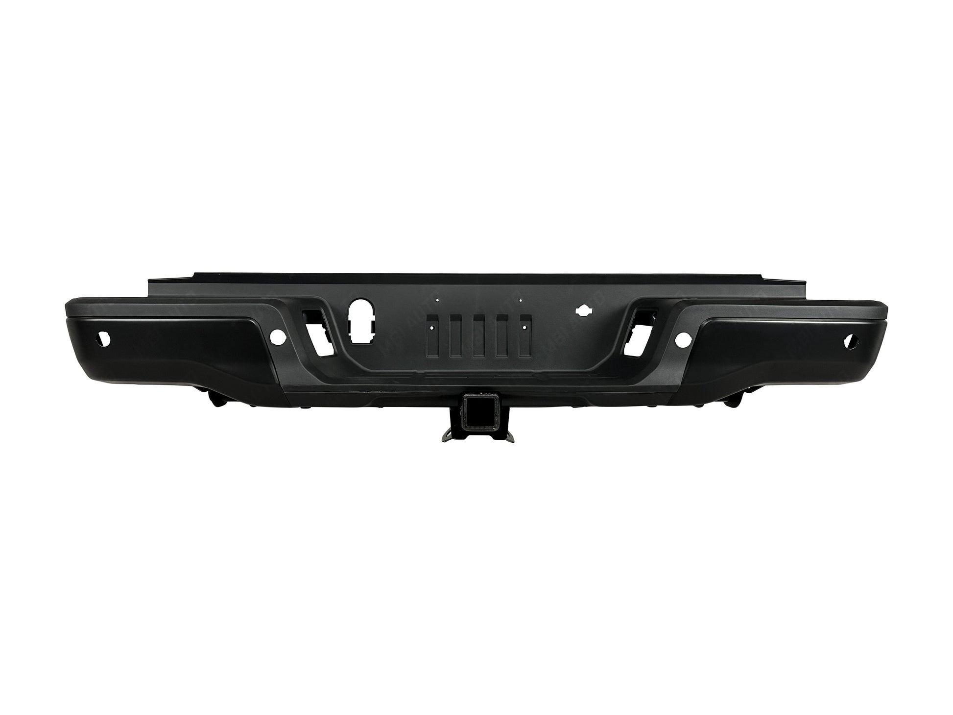 Painted Ford Ranger rear bumper assembly with park assist sensor holes