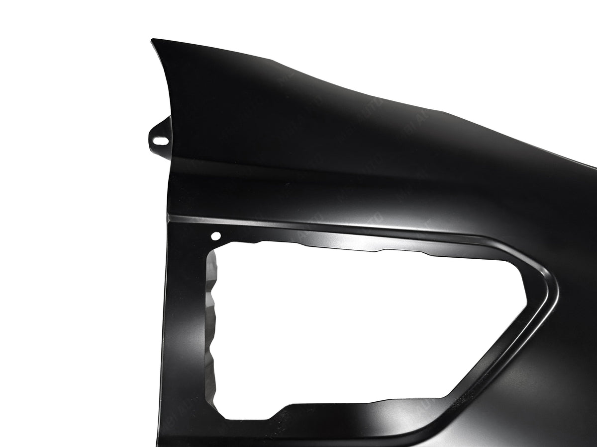 Brand-new painted Ford Ranger passenger-side front fender ready for installation