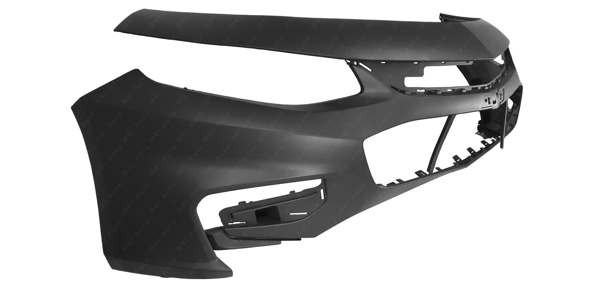 Painted Chevrolet Malibu front bumper cover shown from an angled view