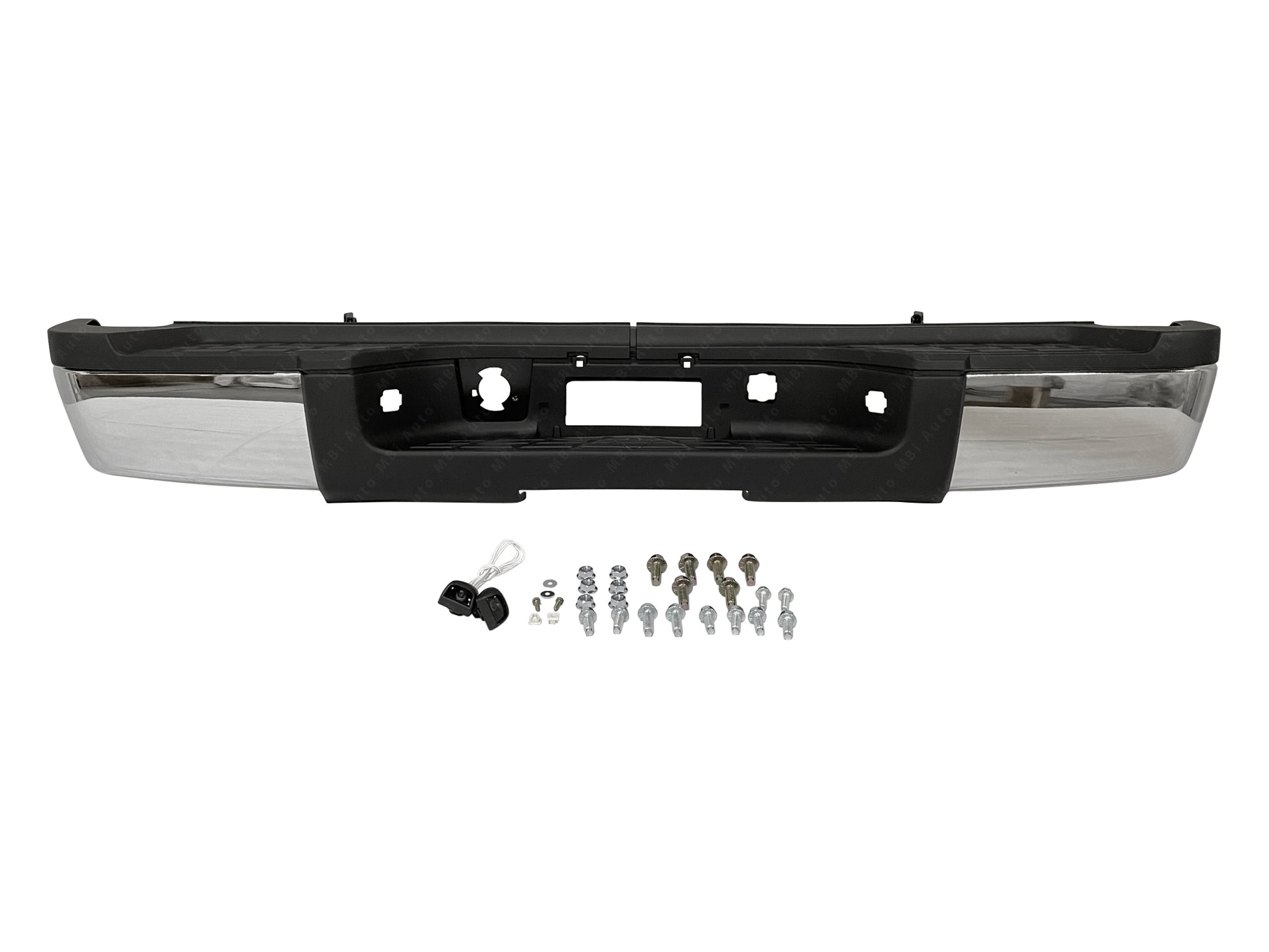 Chevrolet Silverado & GMC Sierra 2011 - 2014 Rear Chrome Bumper Assembly 11 - 14 GM1103164 Bumper King