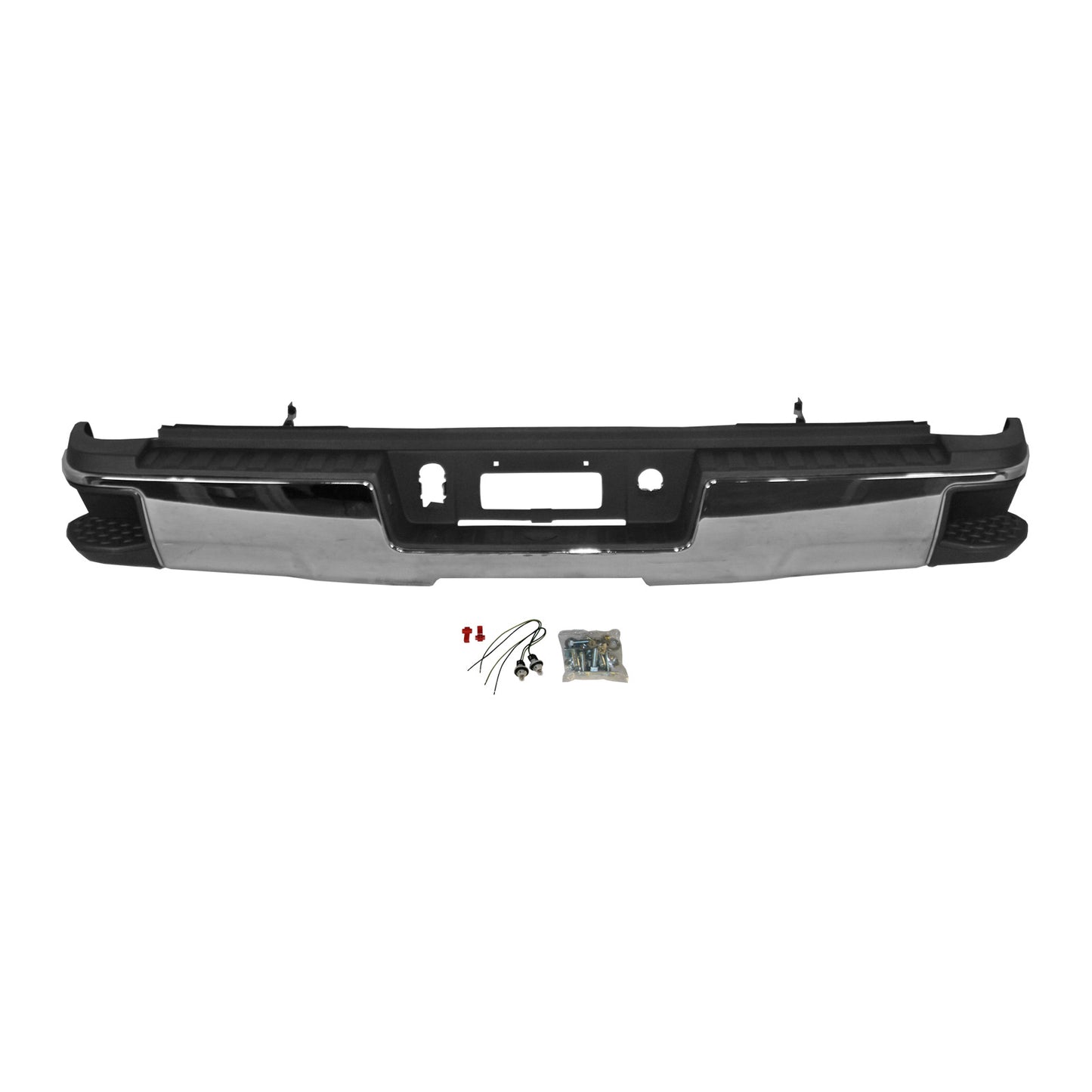 Chevrolet Silverado & GMC Sierra 2500 / 3500 2015 - 2019 Rear Chome Bumper Assembly 15 - 19 GM1103182 Bumper-King