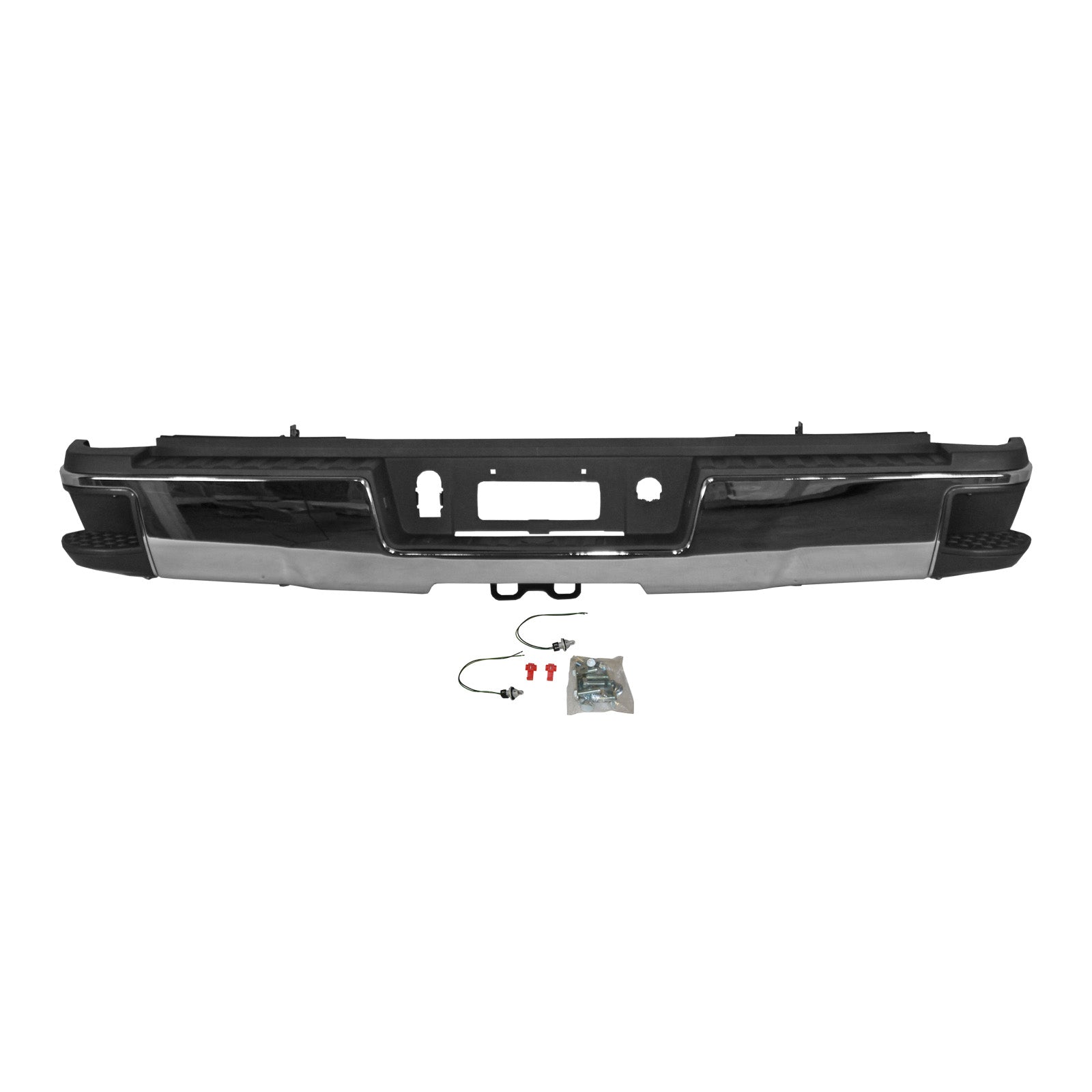 Chevrolet Silverado & GMC Sierra 2015 2019 Rear Chrome Bumper Assemb