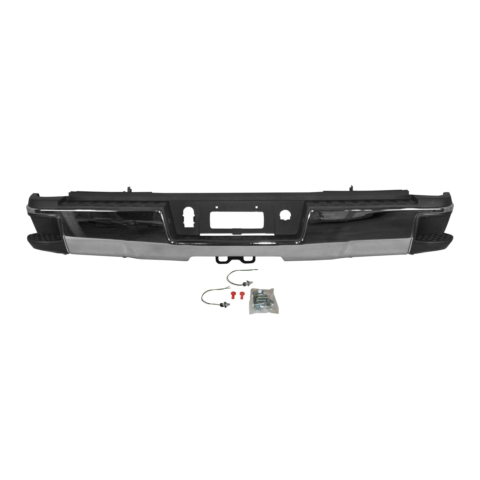 Chevrolet Silverado & GMC Sierra 2015 - 2019 Rear Chrome Bumper Assembly 15 - 19 GM1103185 Bumper-King