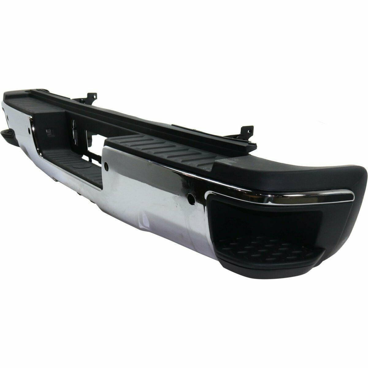 Autoooparts Chrome Rear Bumper Assembly For Chevy Silverado GMC Sierra 1500 2014-2018