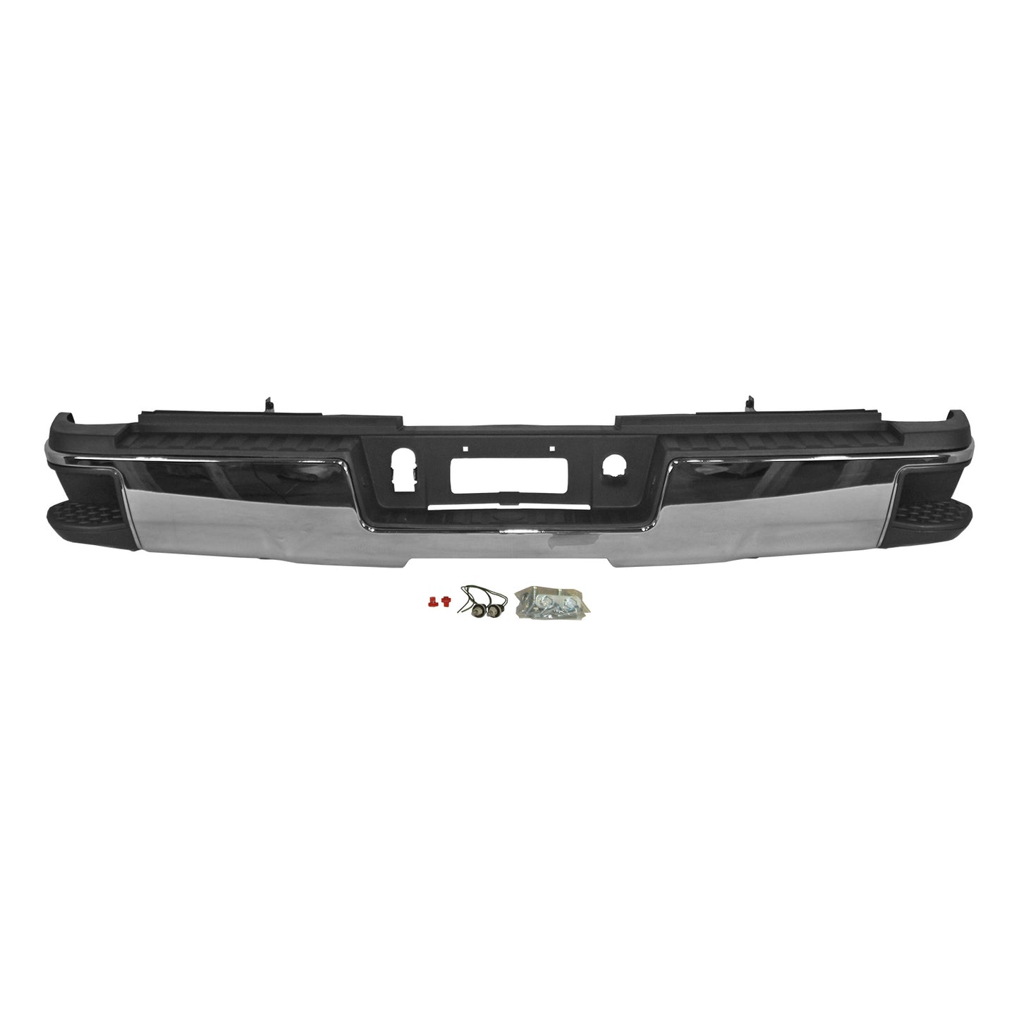 Chevrolet Silverado & GMC Sierra 2015 - 2019 Rear Chrome Bumper Assembly 15 - 19 GM1103188 Bumper-King