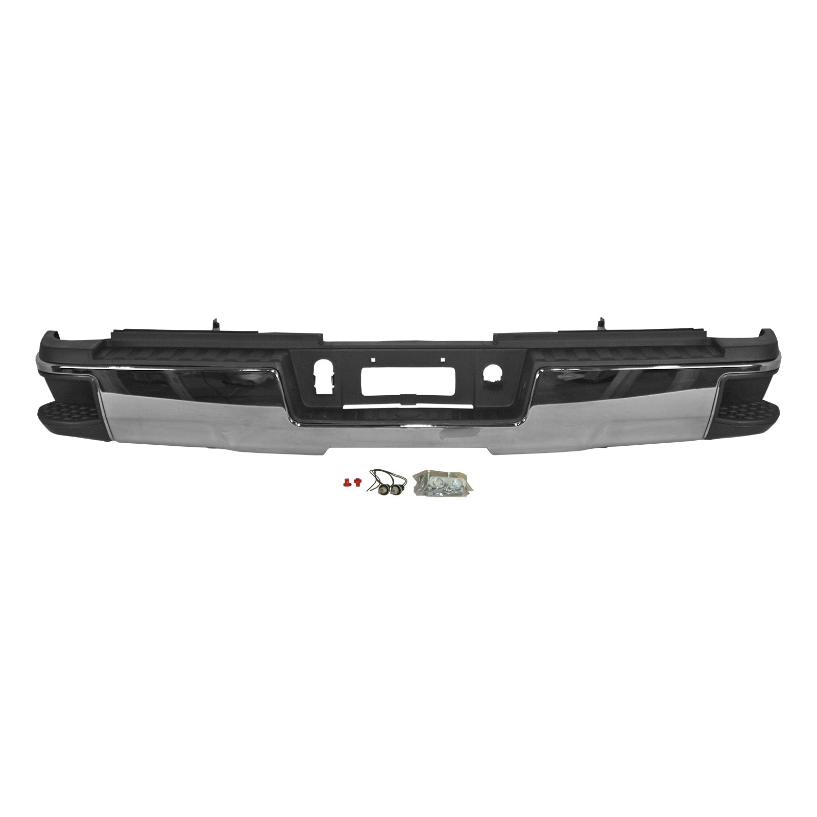 Chevrolet Silverado & GMC Sierra 2015 - 2019 Rear Chrome Bumper Assembly 15 - 19 GM1103188 Bumper-King