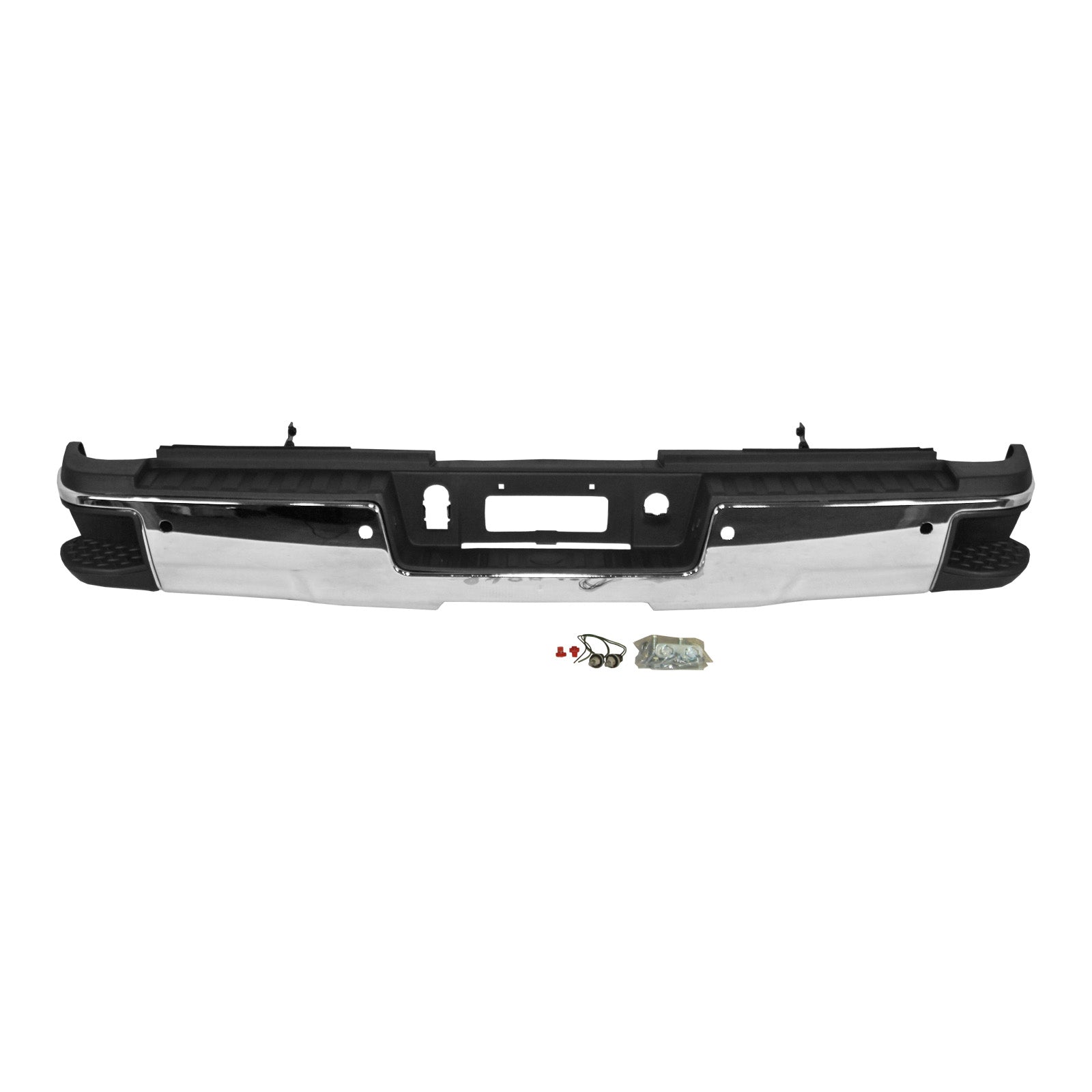 Chevrolet Silverado & GMC Sierra 2015 - 2019 Rear Chrome Bumper Assembly 15 - 19 GM1103189 Bumper-King