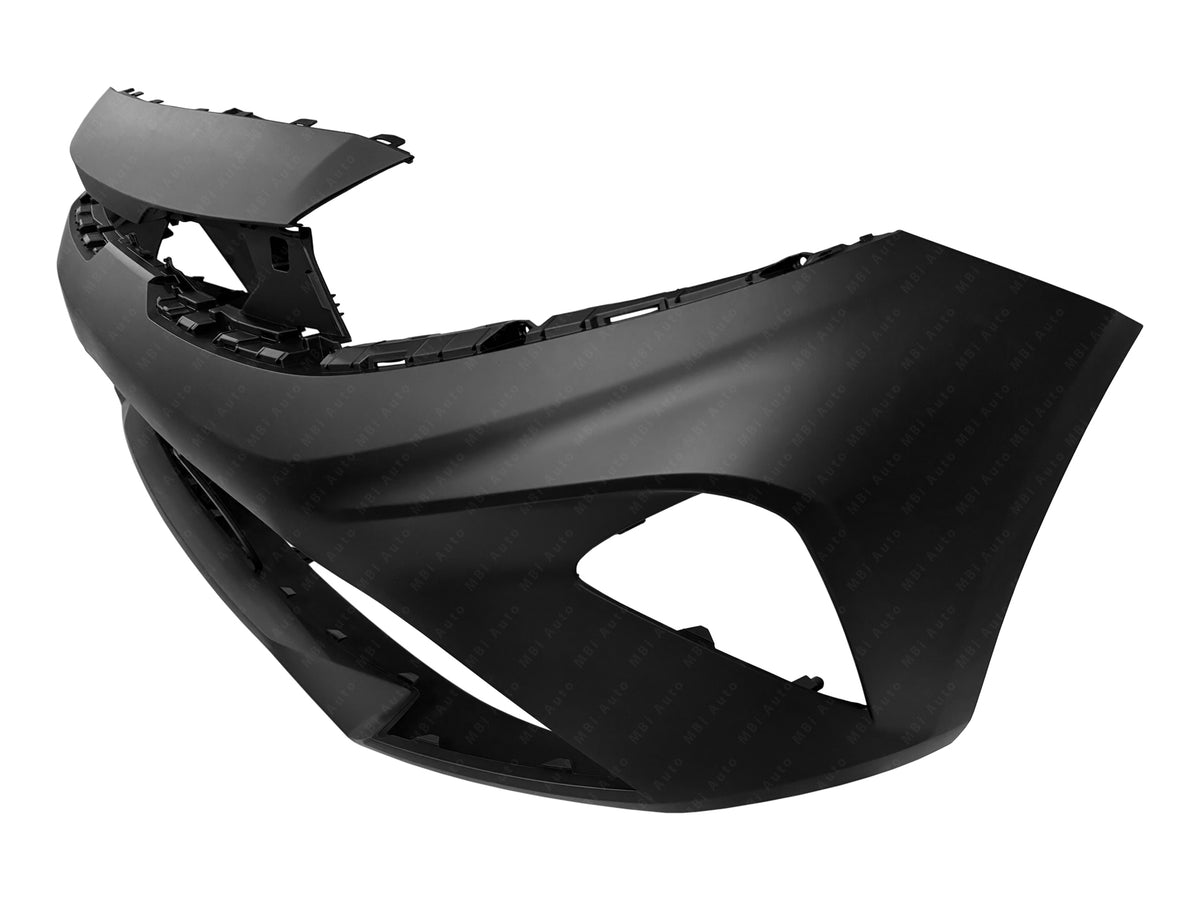 Mek-motoo Front Bumper Bezel Cover Set – Fits Kia Forte 2022-2023 – LH & RH (Pair) – Black Plastic