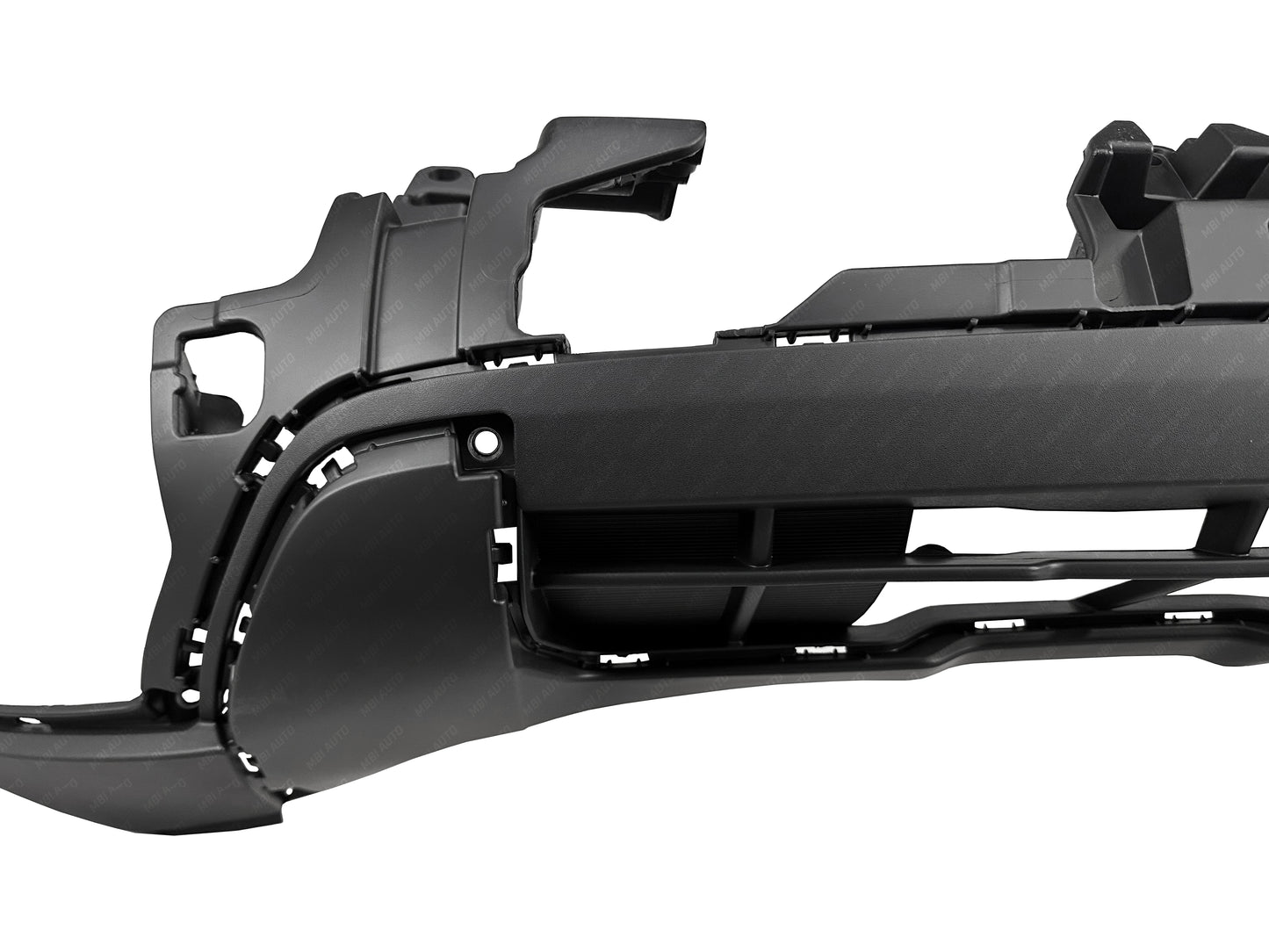 Brand-new textured black Kia Seltos front lower bumper cover ready for installation