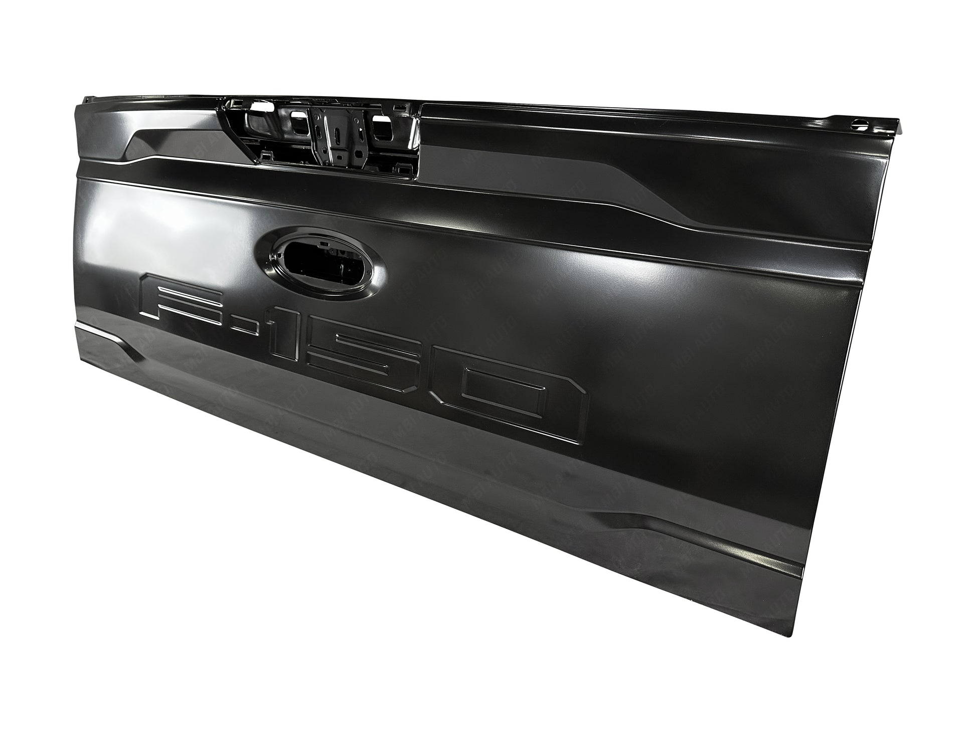 Ford F150 tailgate close-up painted finish flex step