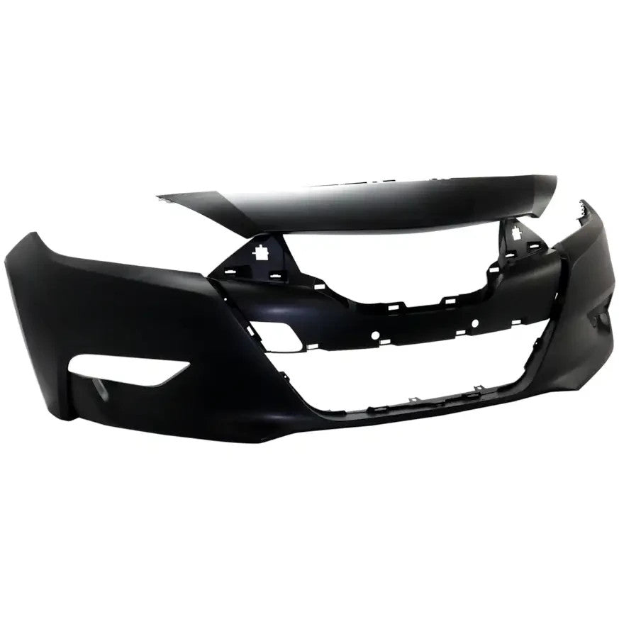 Close-up of painted Nissan Versa Sedan front bumper cover replacement