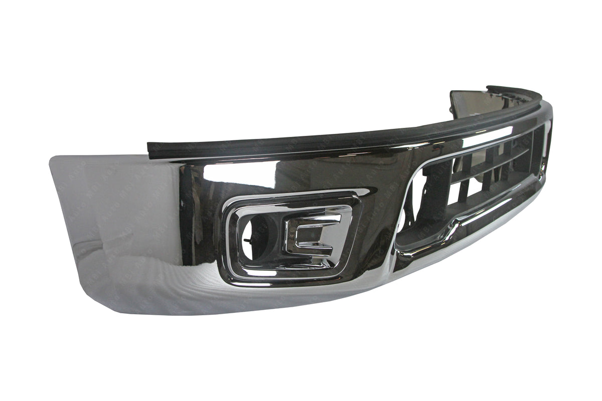 Replacement front chrome bumper face bar for 2017–2019 Nissan Titan