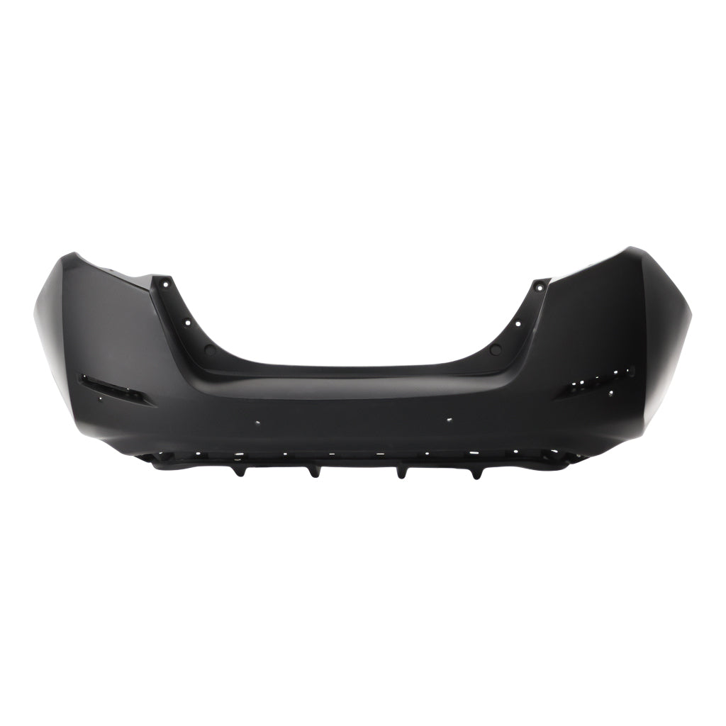Nissan Leaf painted rear bumper cover shown from an angled installation view