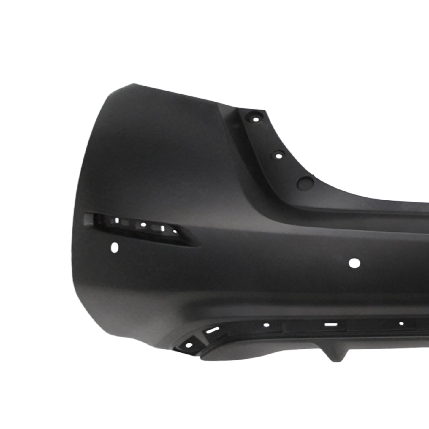 Close-up of painted Nissan Leaf rear bumper cover replacement