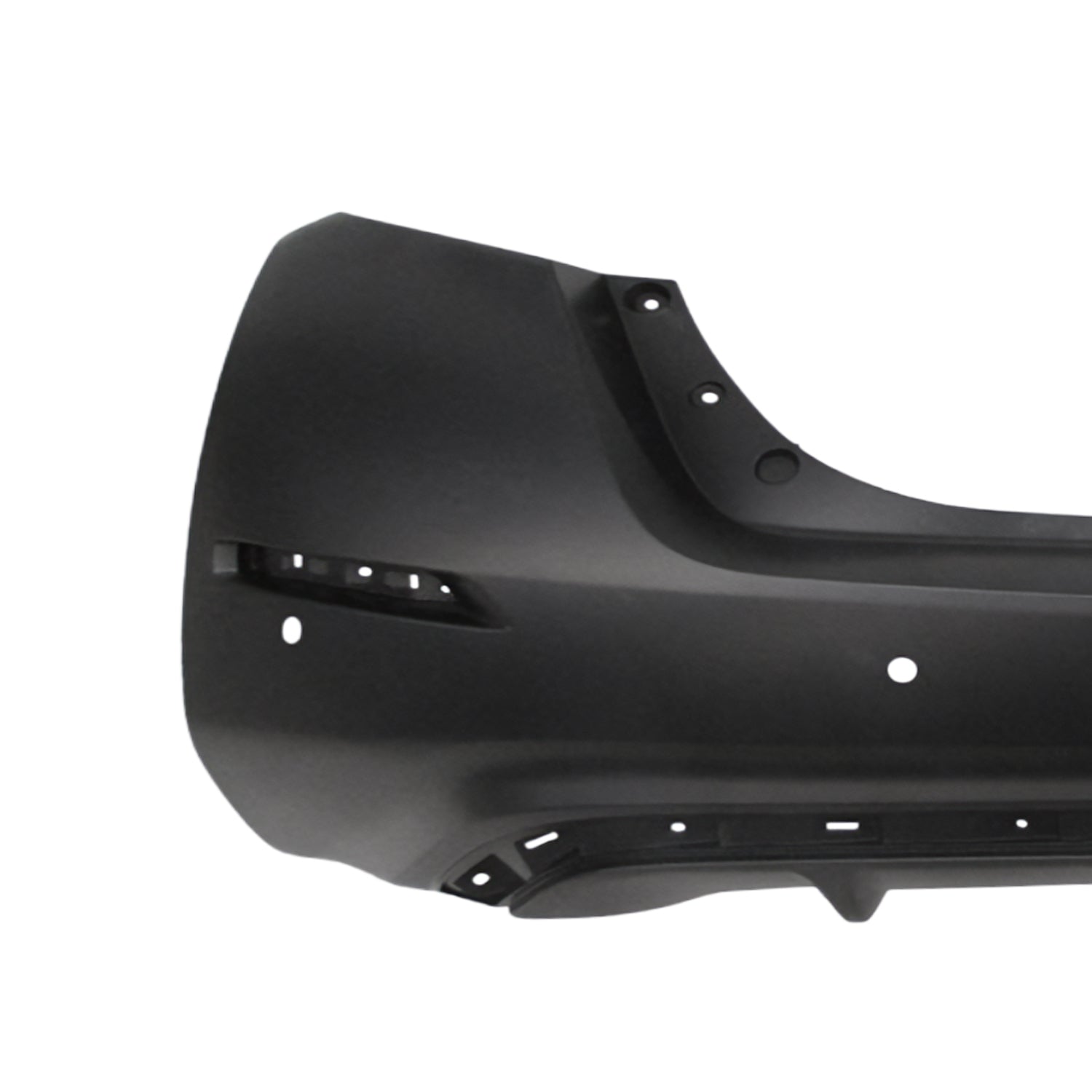 Close-up of painted Nissan Leaf rear bumper cover replacement