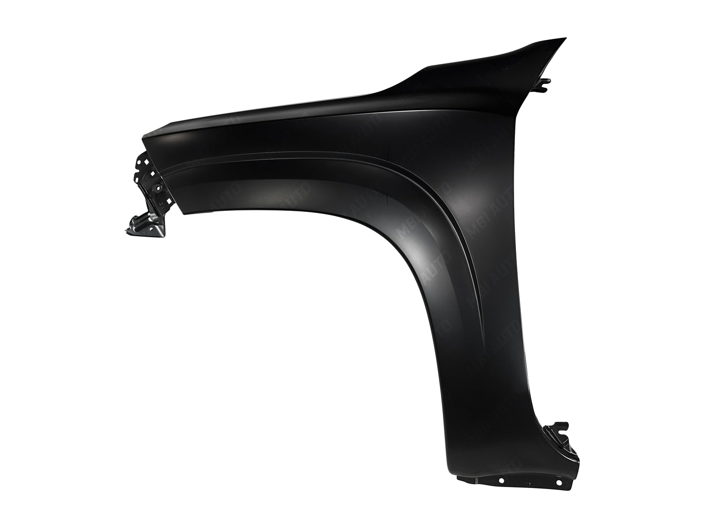 Close-up of painted Nissan Frontier driver-side front fender replacement