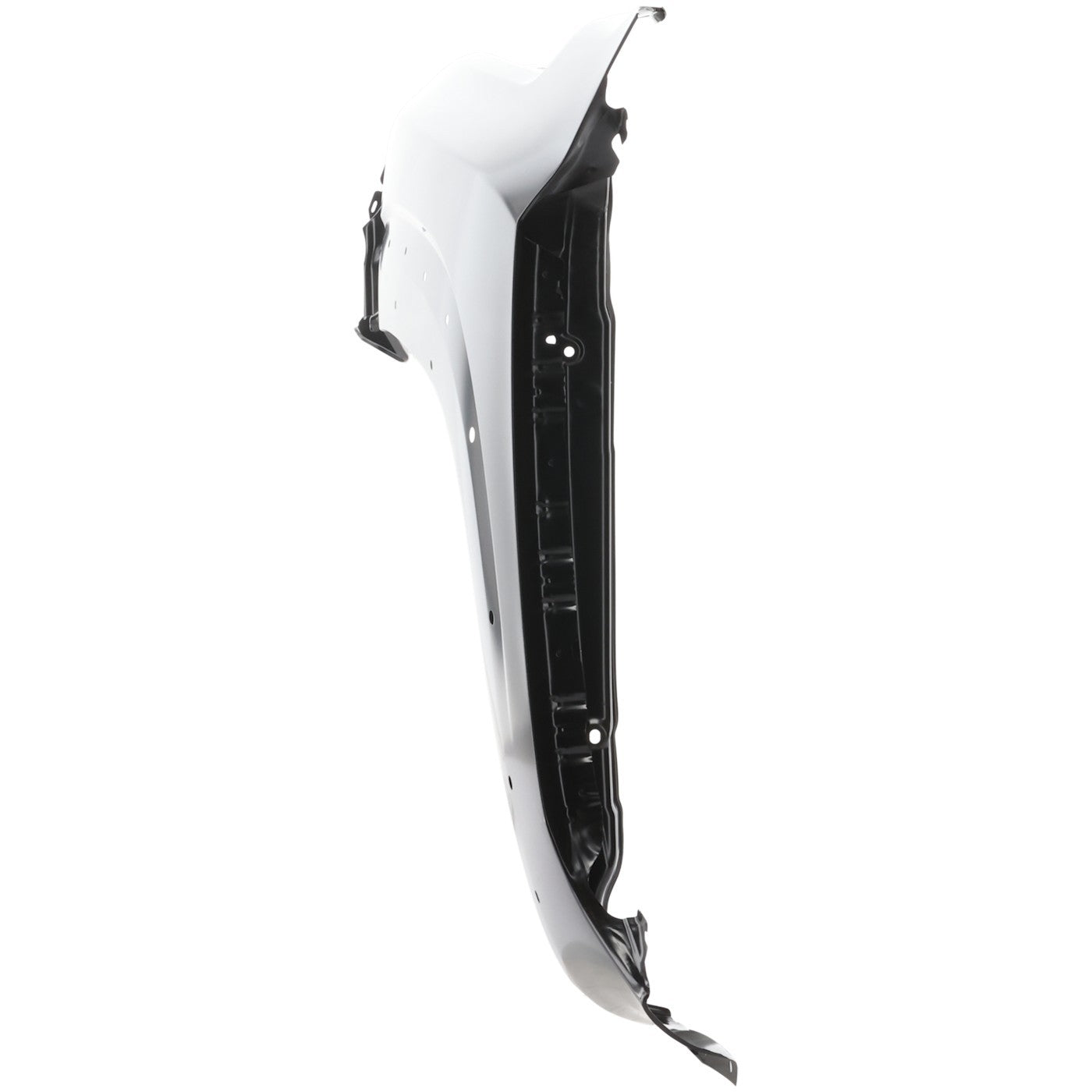 Factory-style painted left front fender for 2022–2025 Nissan Frontier with wheel molding holes