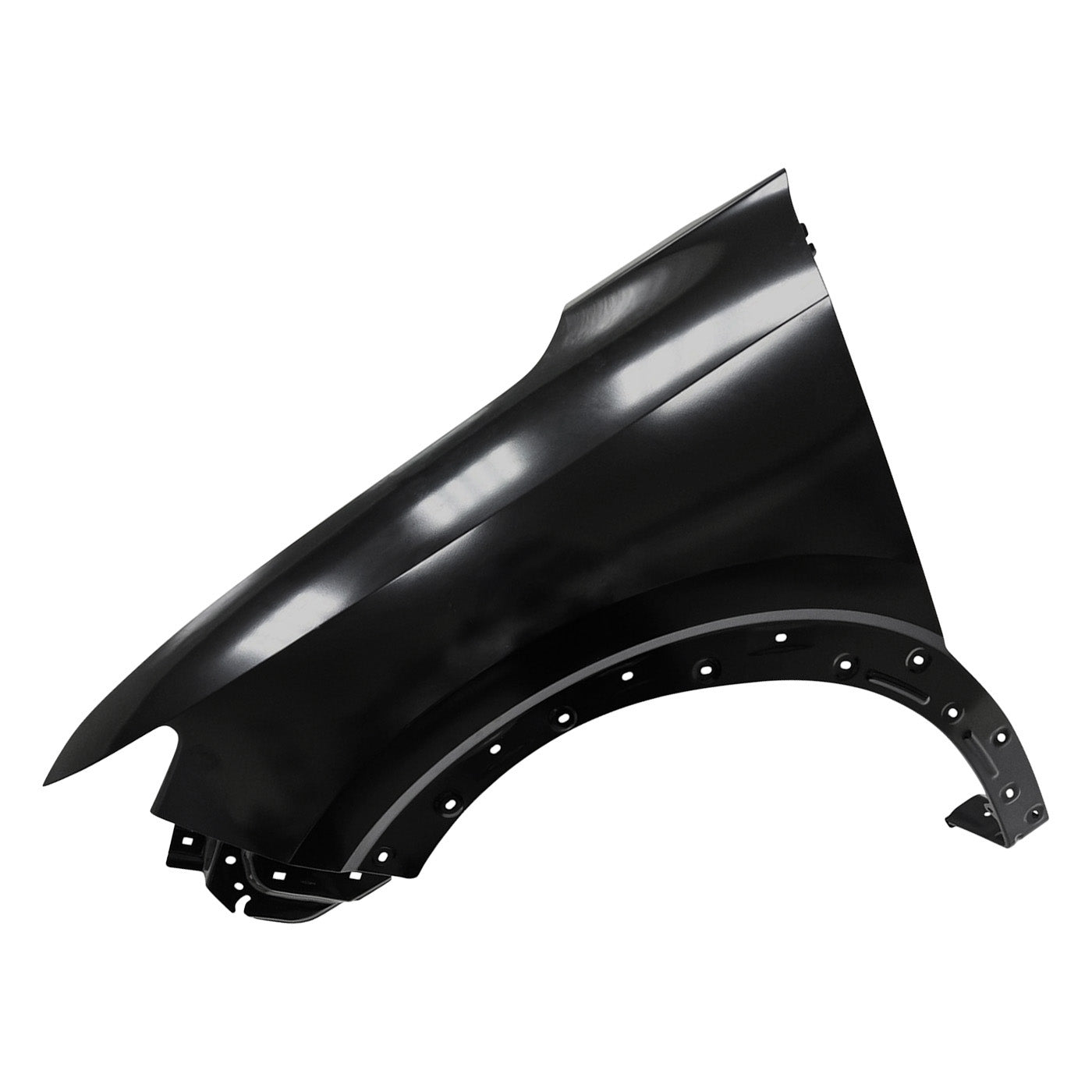Factory-style painted left front fender for 2025 Nissan Kicks