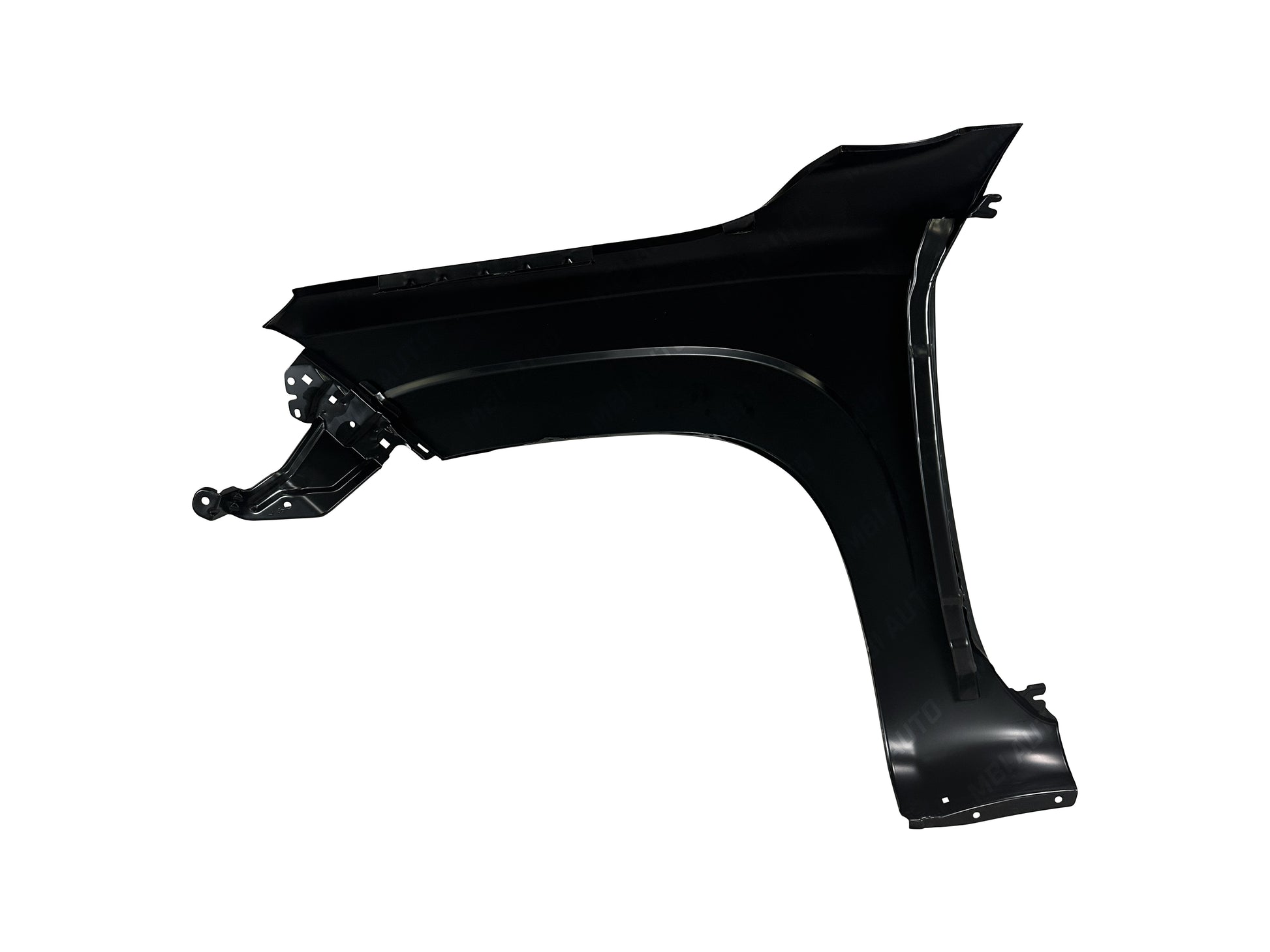 Nissan Frontier painted right front fender shown from an angled installation view