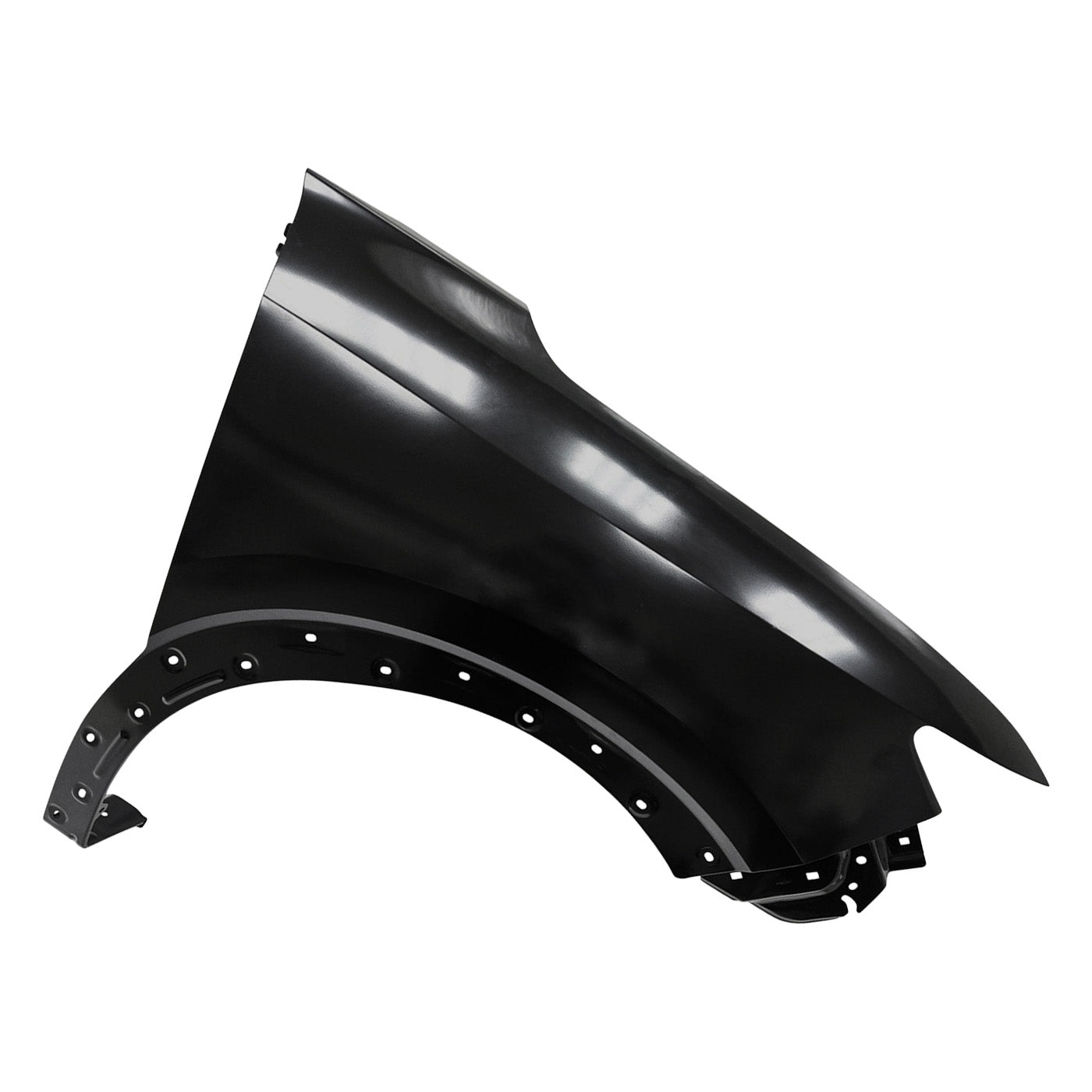 Factory-style painted right front fender for 2025 Nissan Kicks