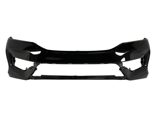Painted Black Front Bumper NH731P for 2016 - 2017 Honda Accord Sedan HO1000302 Bumper-King