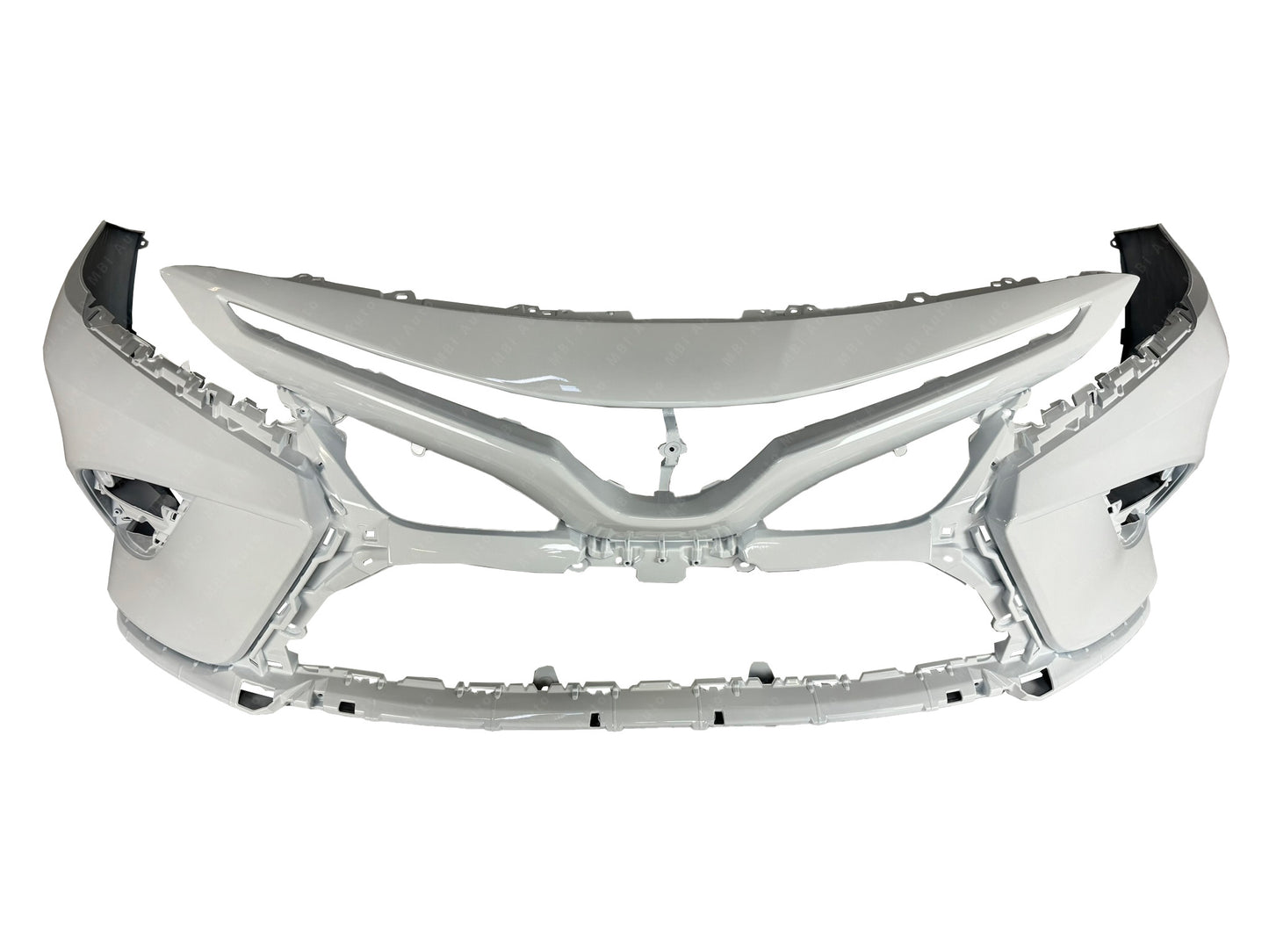 Painted White Front Bumper 040 for 2018 - 2020 Toyota Camry SE TO1000440 Bumper-King