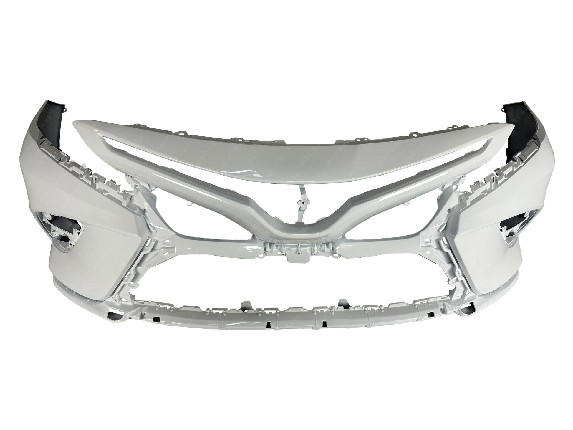 Painted White Front Bumper 040 for 2018 - 2020 Toyota Camry SE TO1000440 Bumper-King