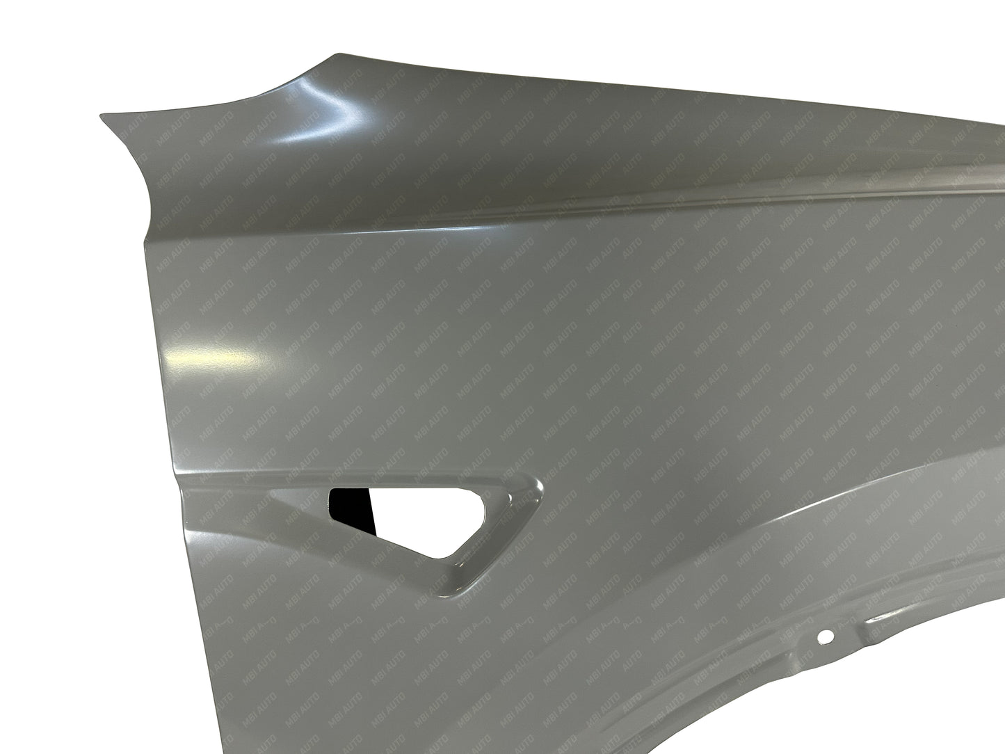 Brand-new painted Tesla Model Y passenger-side front fender ready for installation