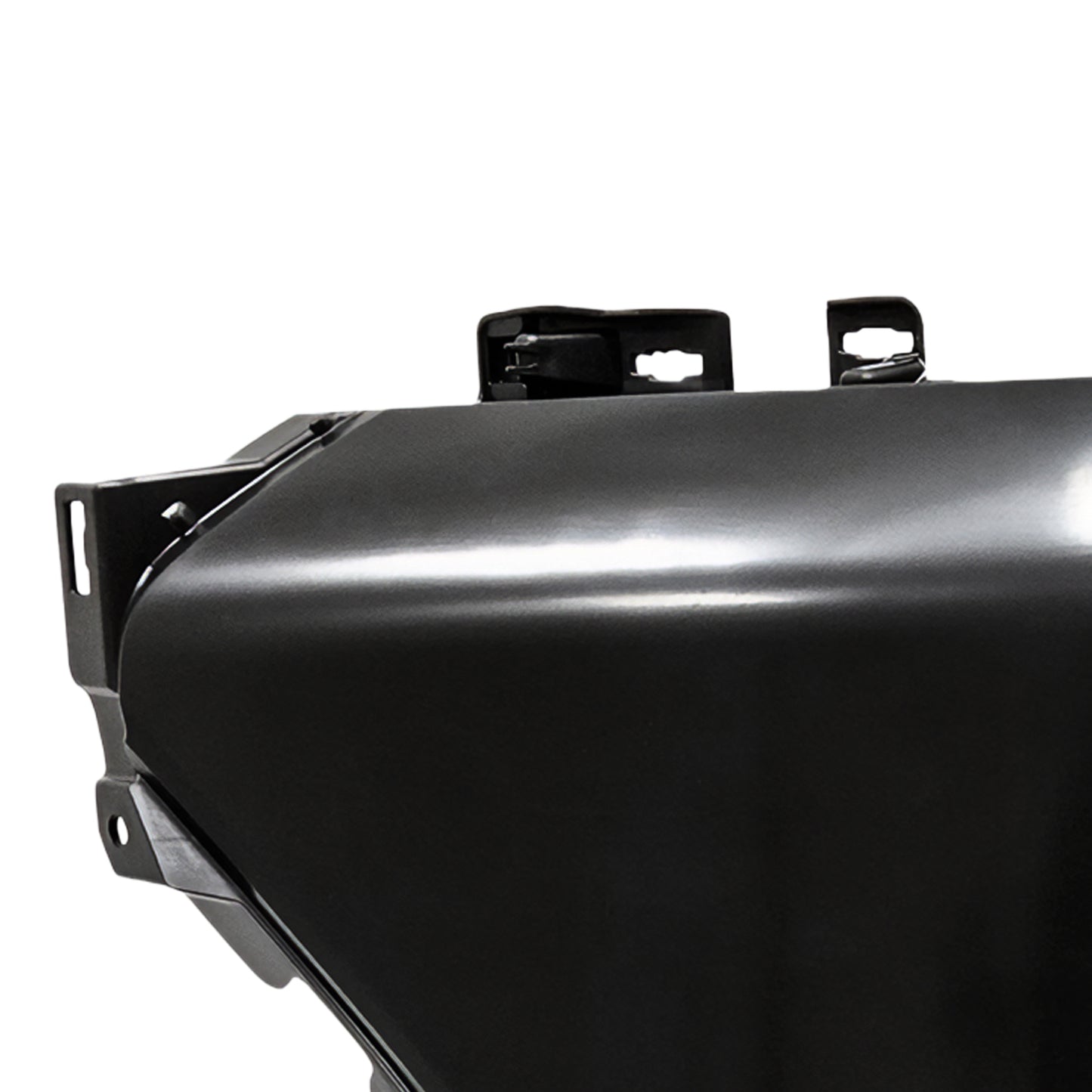 Close-up of painted Toyota 4Runner bumper end replacement