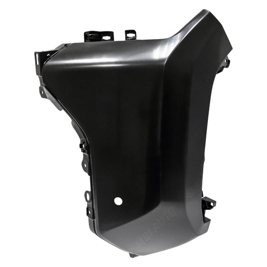 Painted Toyota 4Runner driver-side front bumper end with park assist sensor holes