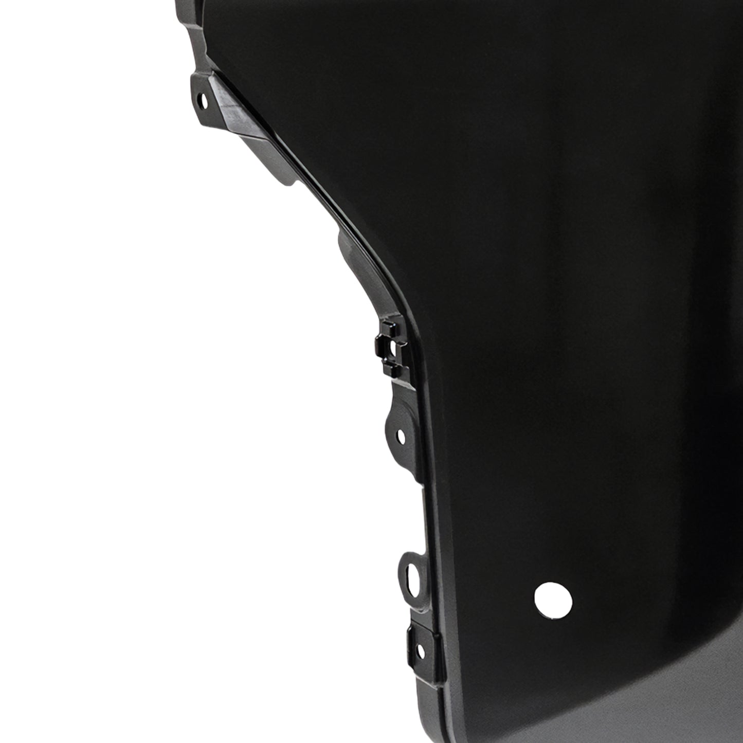 Toyota 4Runner painted left front bumper end shown from an angled installation view