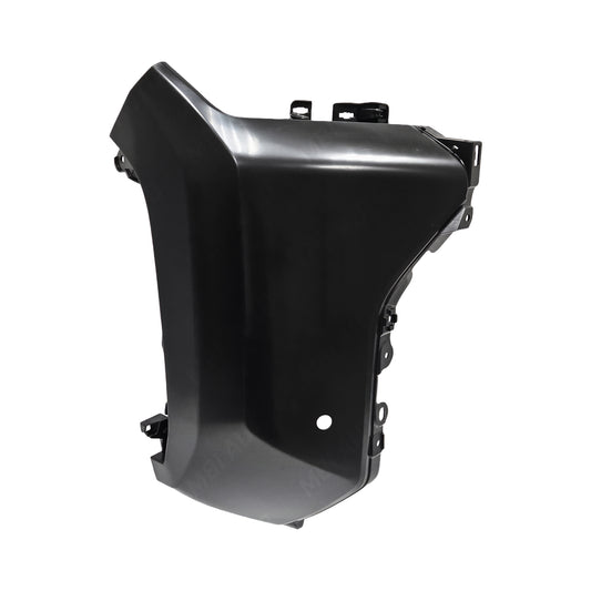 Painted Toyota 4Runner passenger-side front bumper end with park assist sensor holes