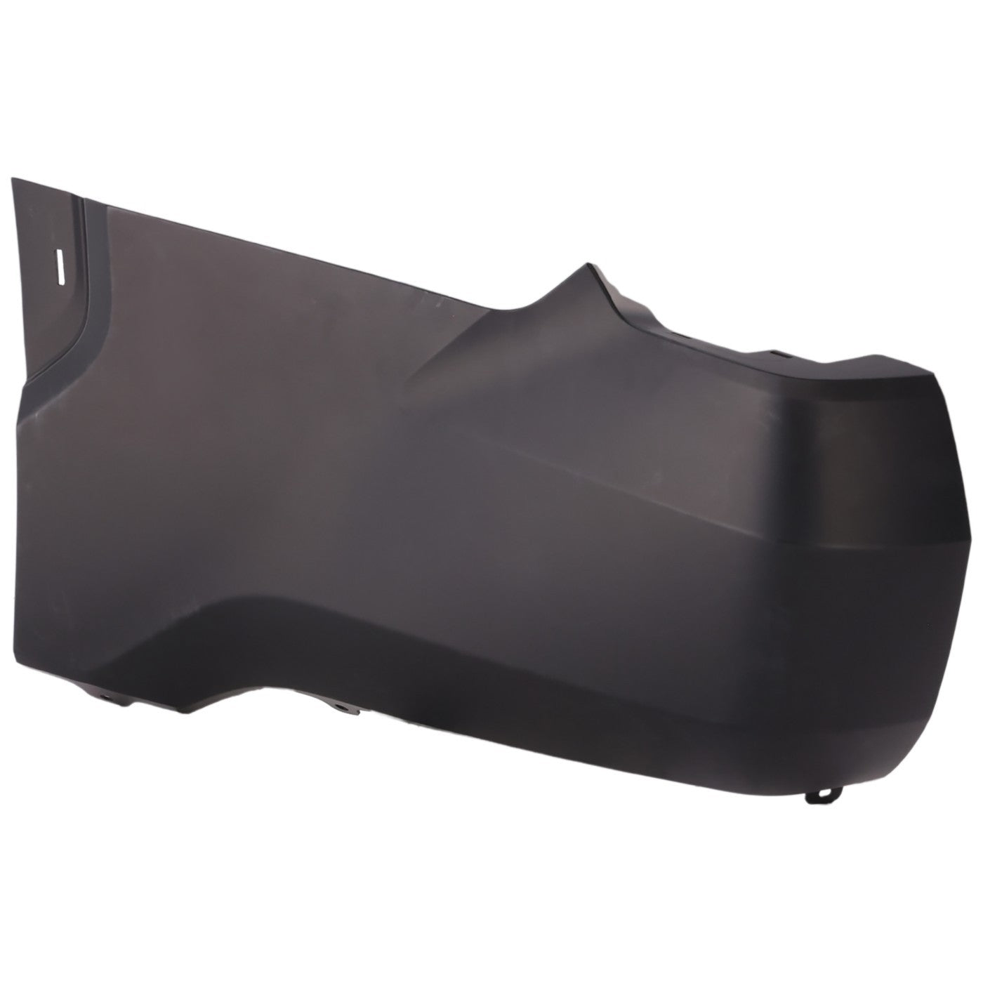 Close-up of painted Toyota Tundra driver-side rear bumper end replacement