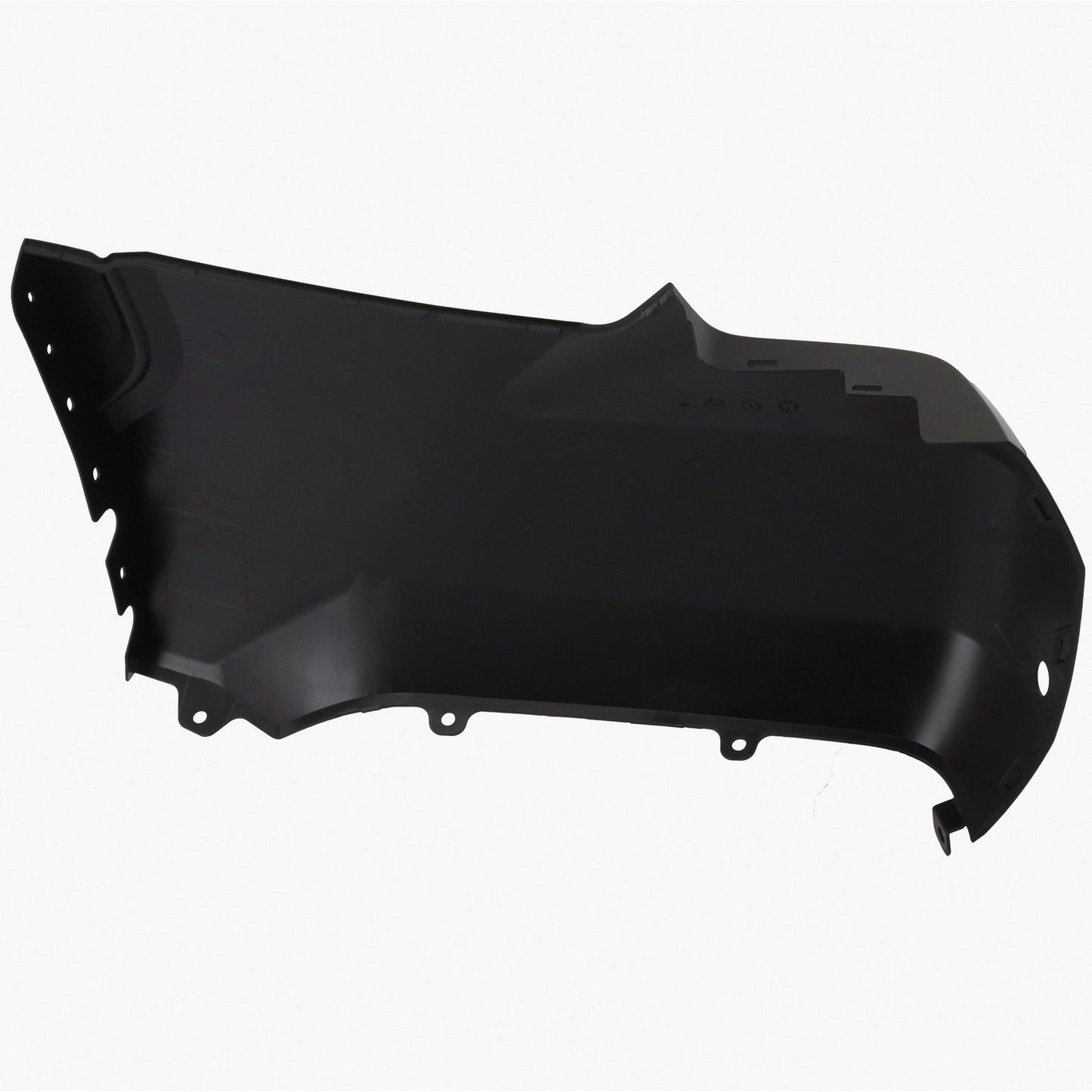 Painted Toyota Tundra passenger-side right rear bumper end without flare and with park assist