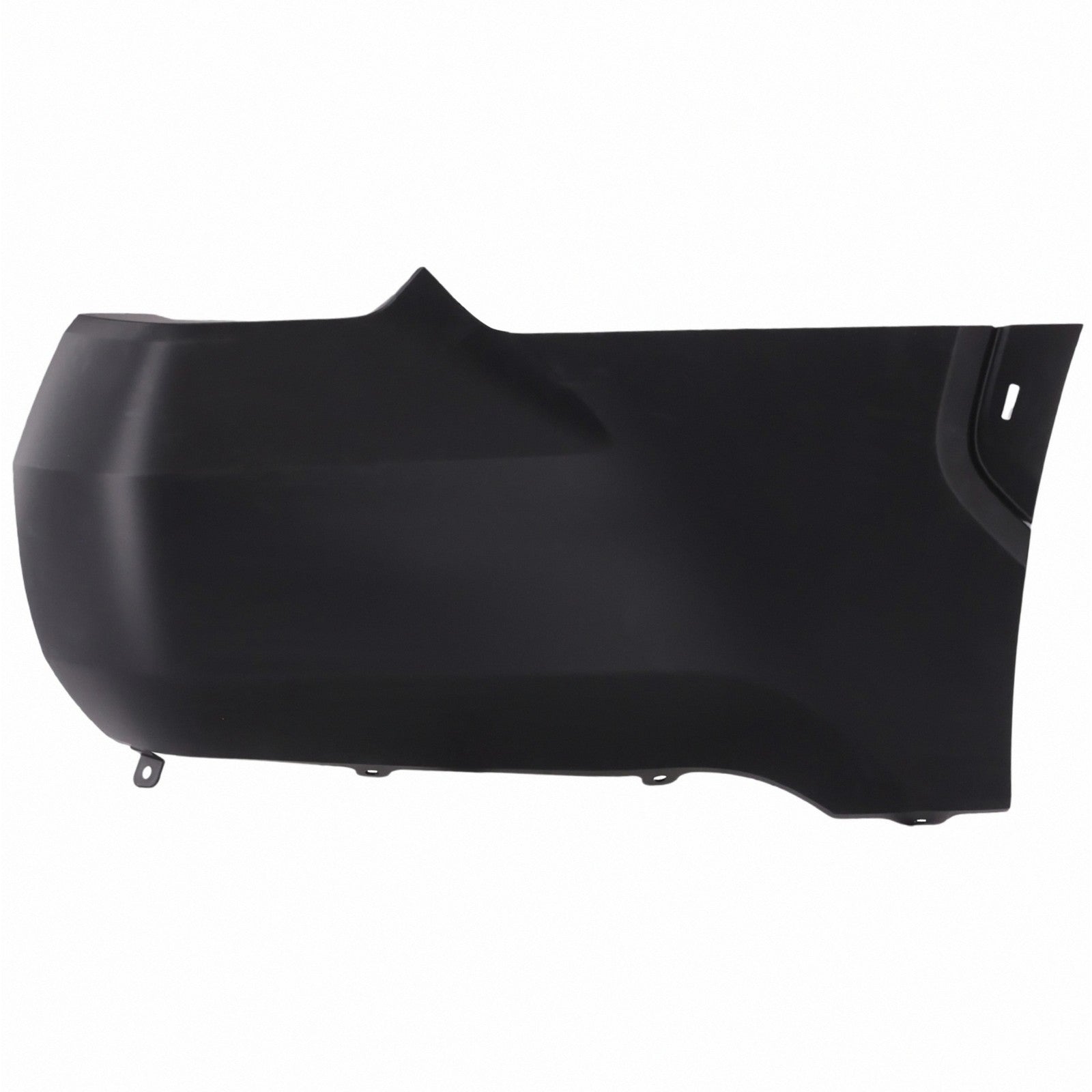 Painted Toyota Tundra passenger-side right rear bumper end with molding holes